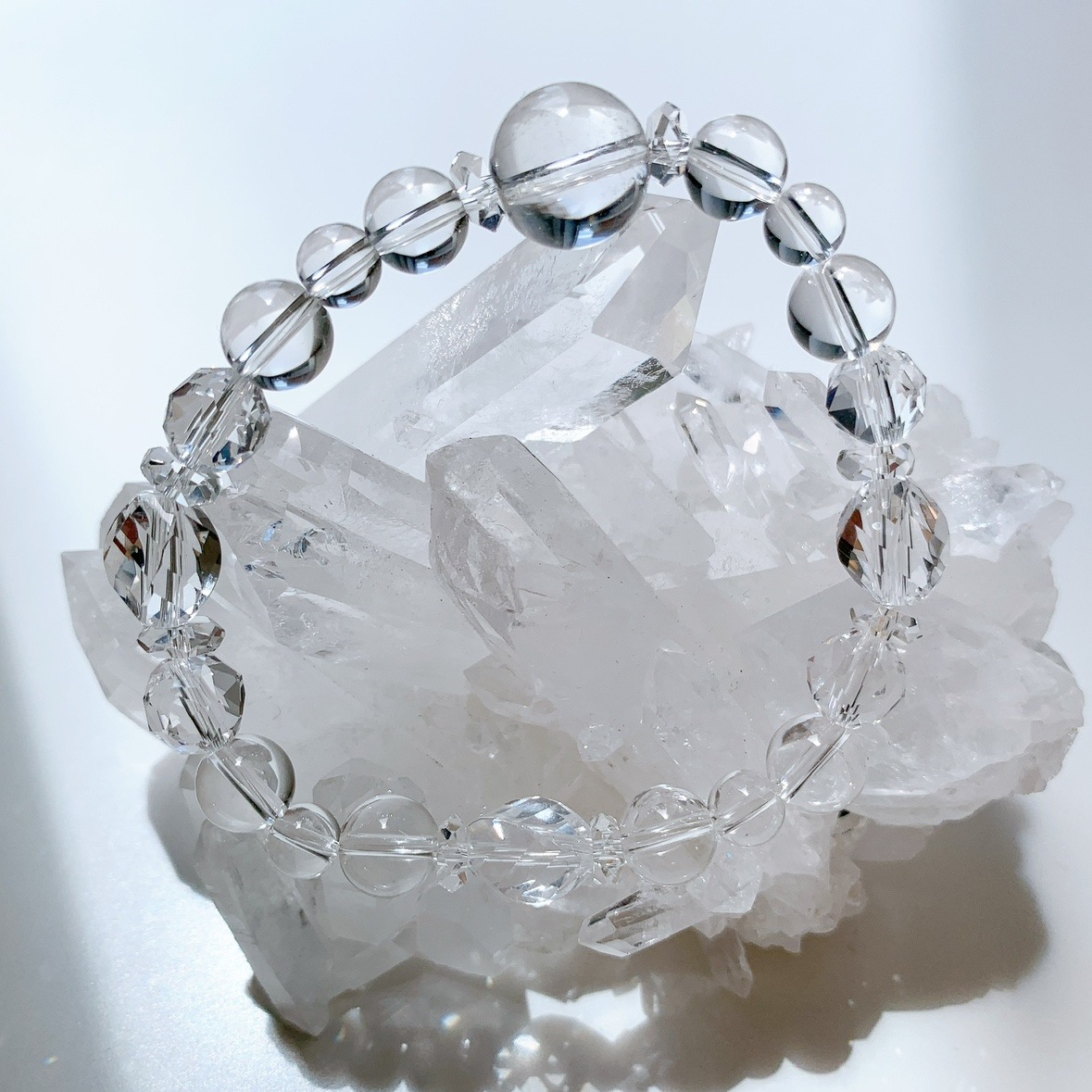 [89Y]アイリスクォーツ,水晶 ブレスレット