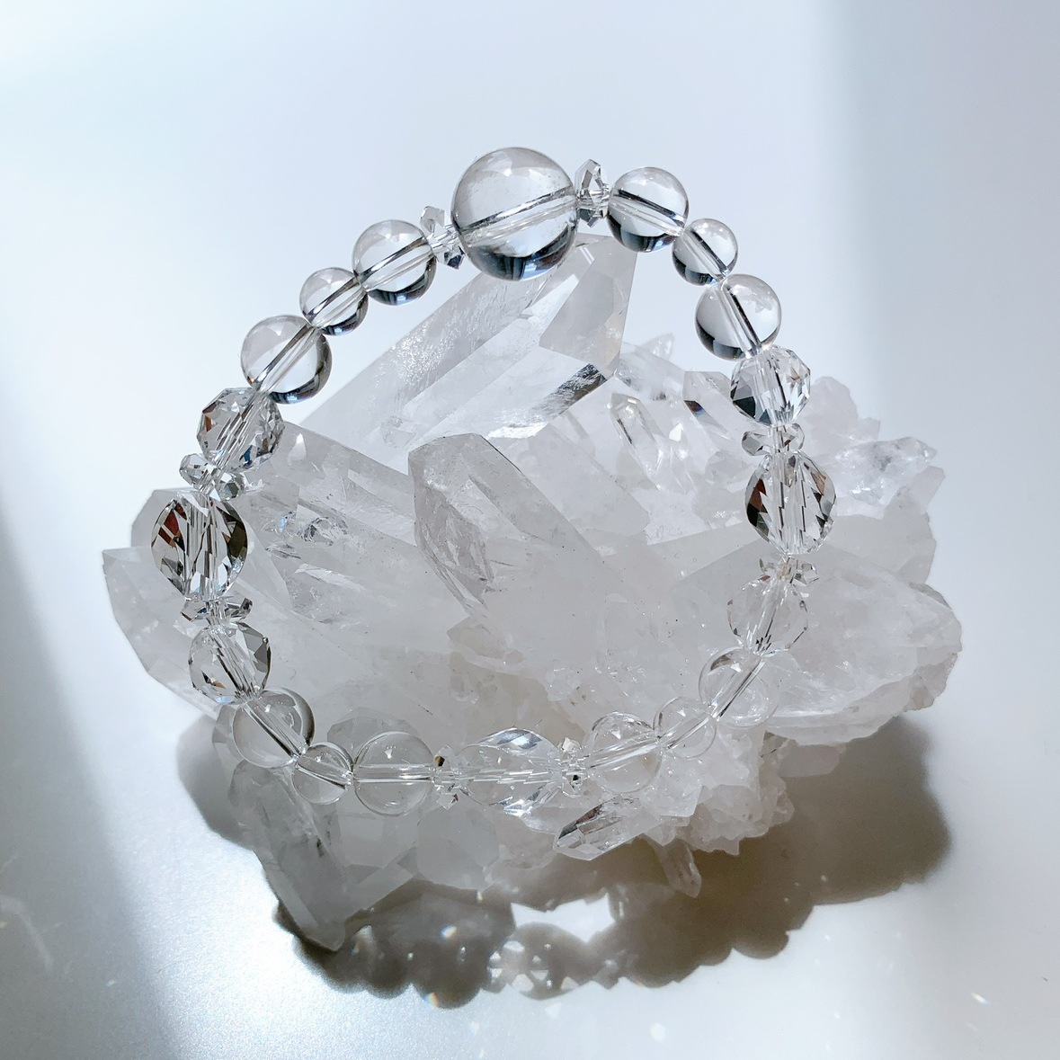 [89Y]アイリスクォーツ,水晶 ブレスレット