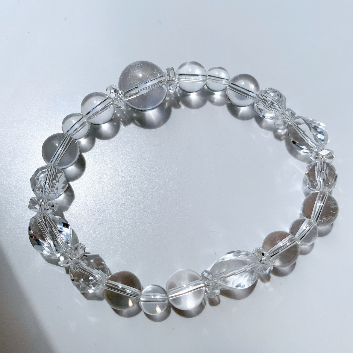 [89Y]アイリスクォーツ,水晶 ブレスレット