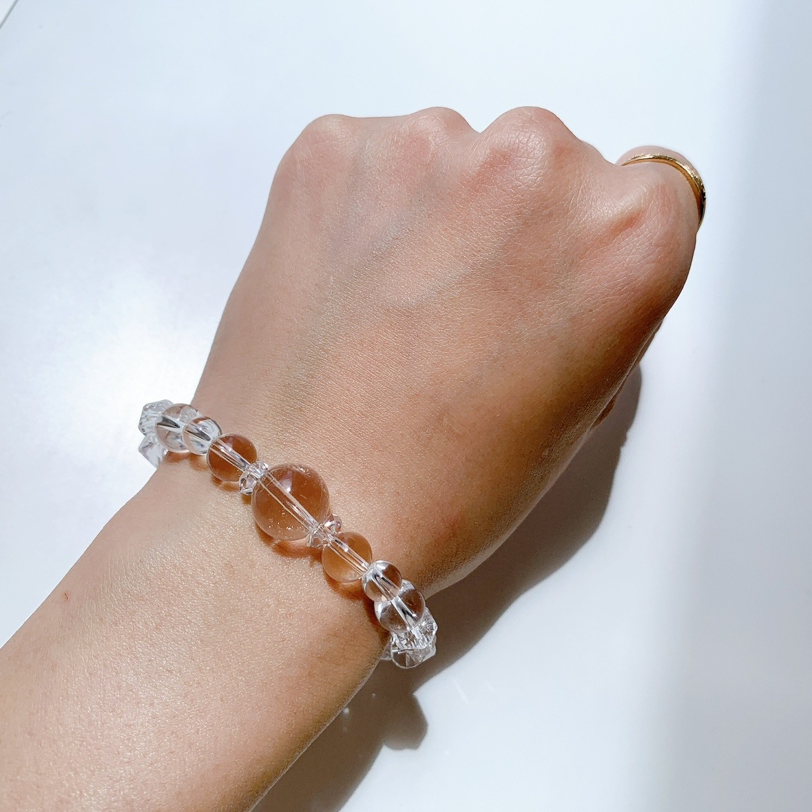 [89Y]アイリスクォーツ,水晶 ブレスレット