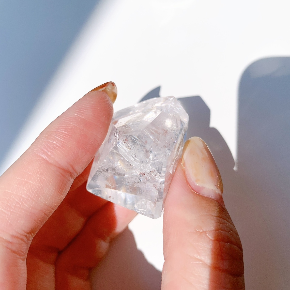 レインボー水晶 ラフカットポリッシュ