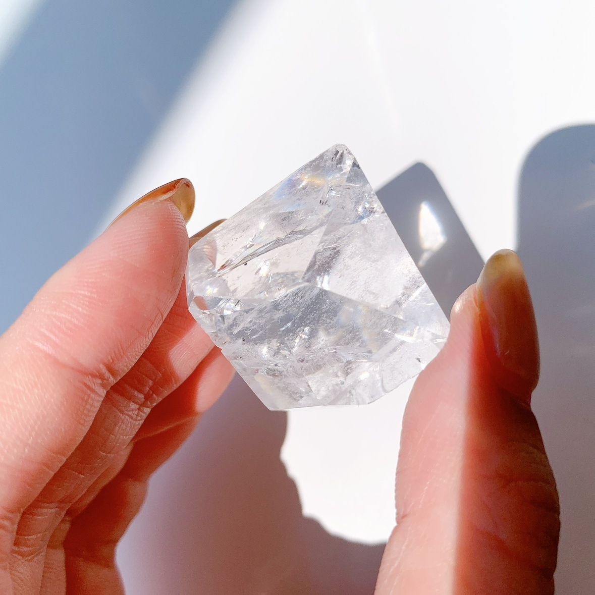レインボー水晶 ラフカットポリッシュ
