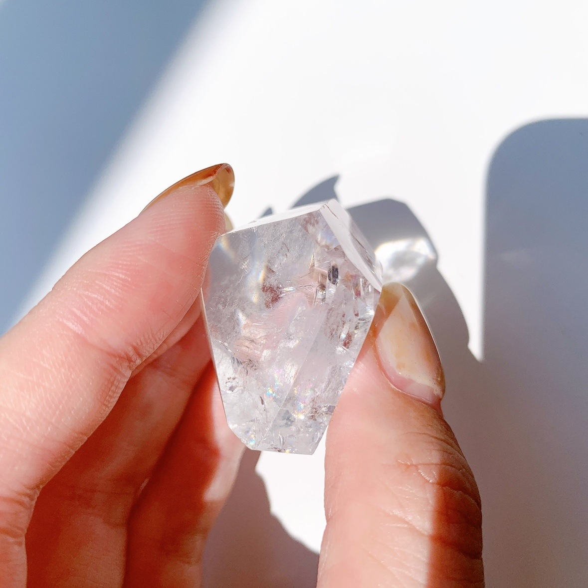 レインボー水晶 ラフカットポリッシュ