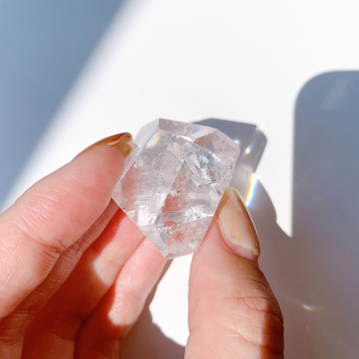 レインボー水晶 ラフカットポリッシュ