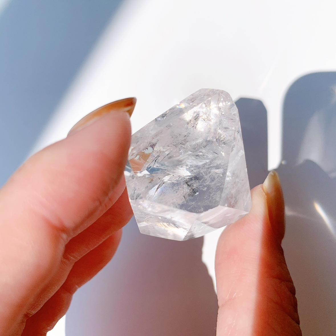 レインボー水晶 ラフカットポリッシュ