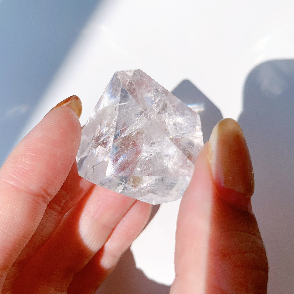レインボー水晶 ラフカットポリッシュ