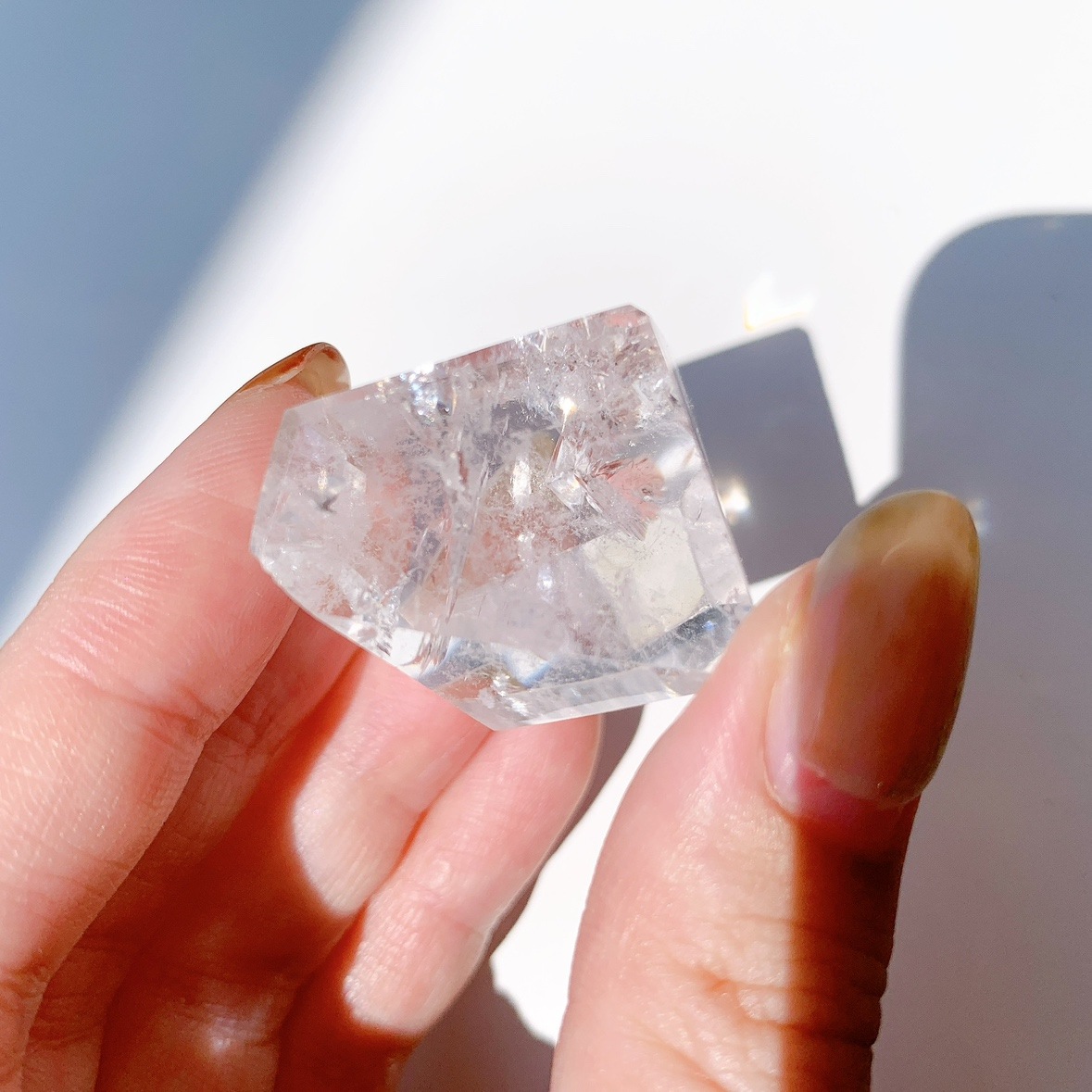 レインボー水晶 ラフカットポリッシュ