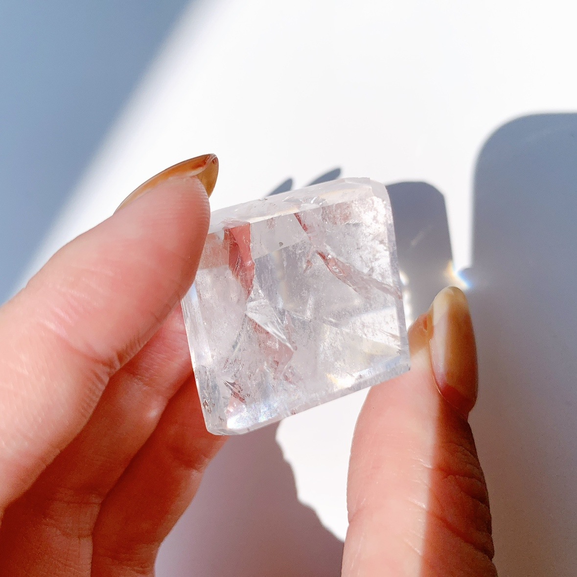 レインボー水晶 ラフカットポリッシュ