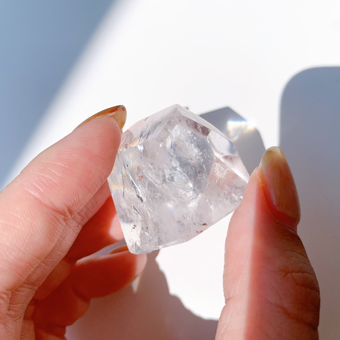 レインボー水晶 ラフカットポリッシュ