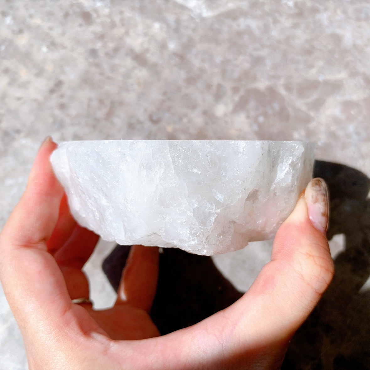 水晶 キャンドルホルダー（トップポリッシュ）