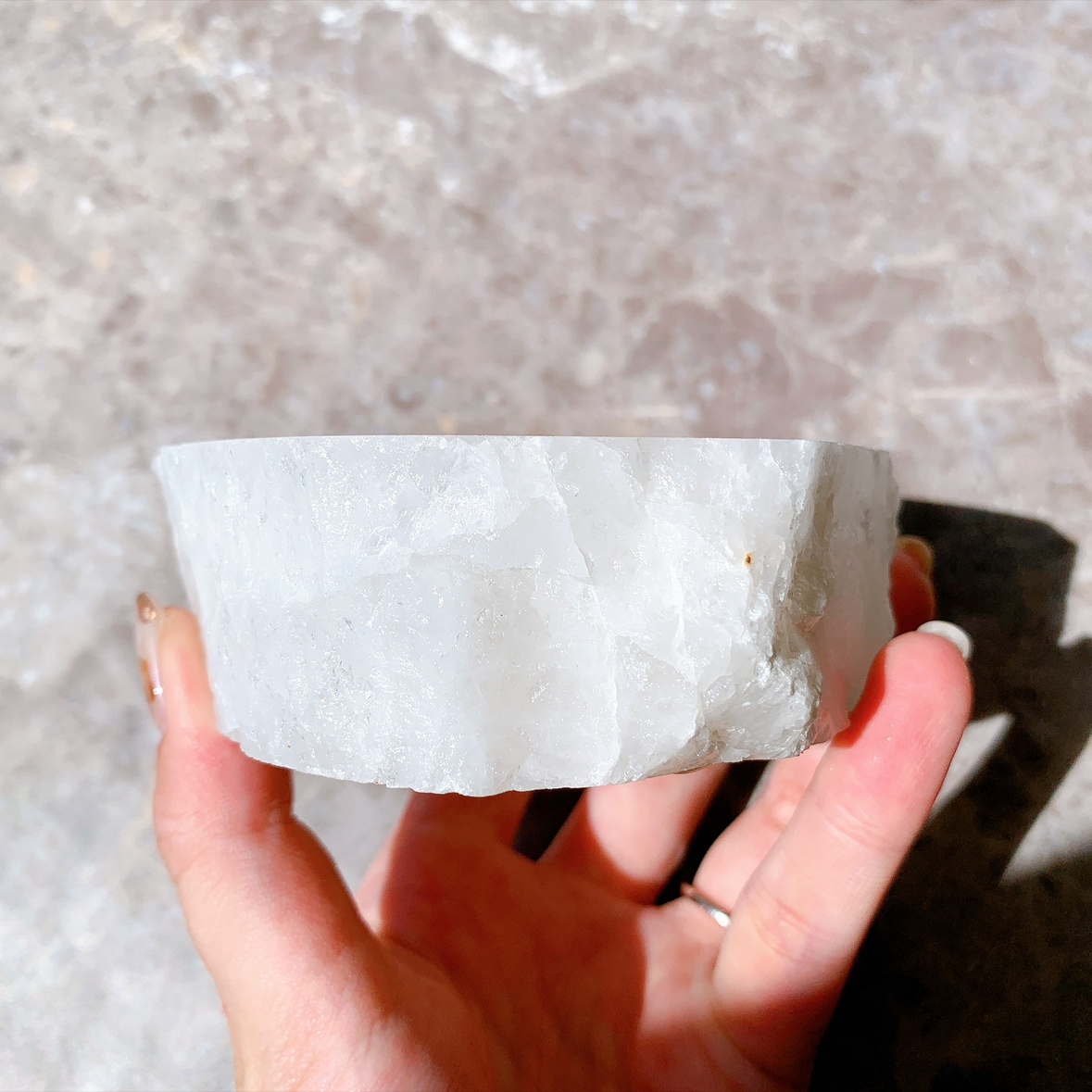 水晶 キャンドルホルダー（トップポリッシュ） | 天然石キャンドル