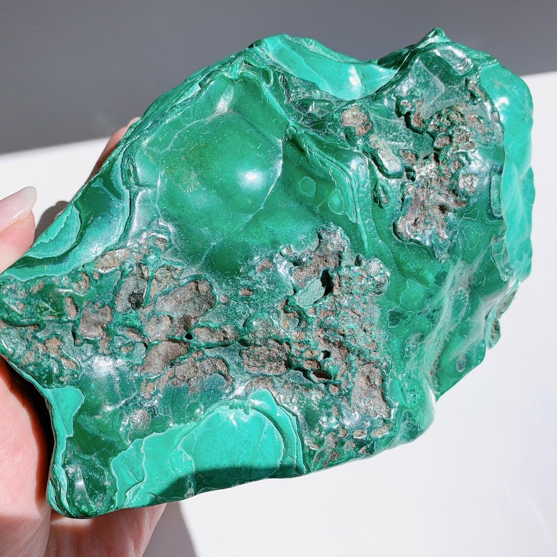 マラカイト 原石 ポリッシュ | ポリッシュ | Crystals by Purely