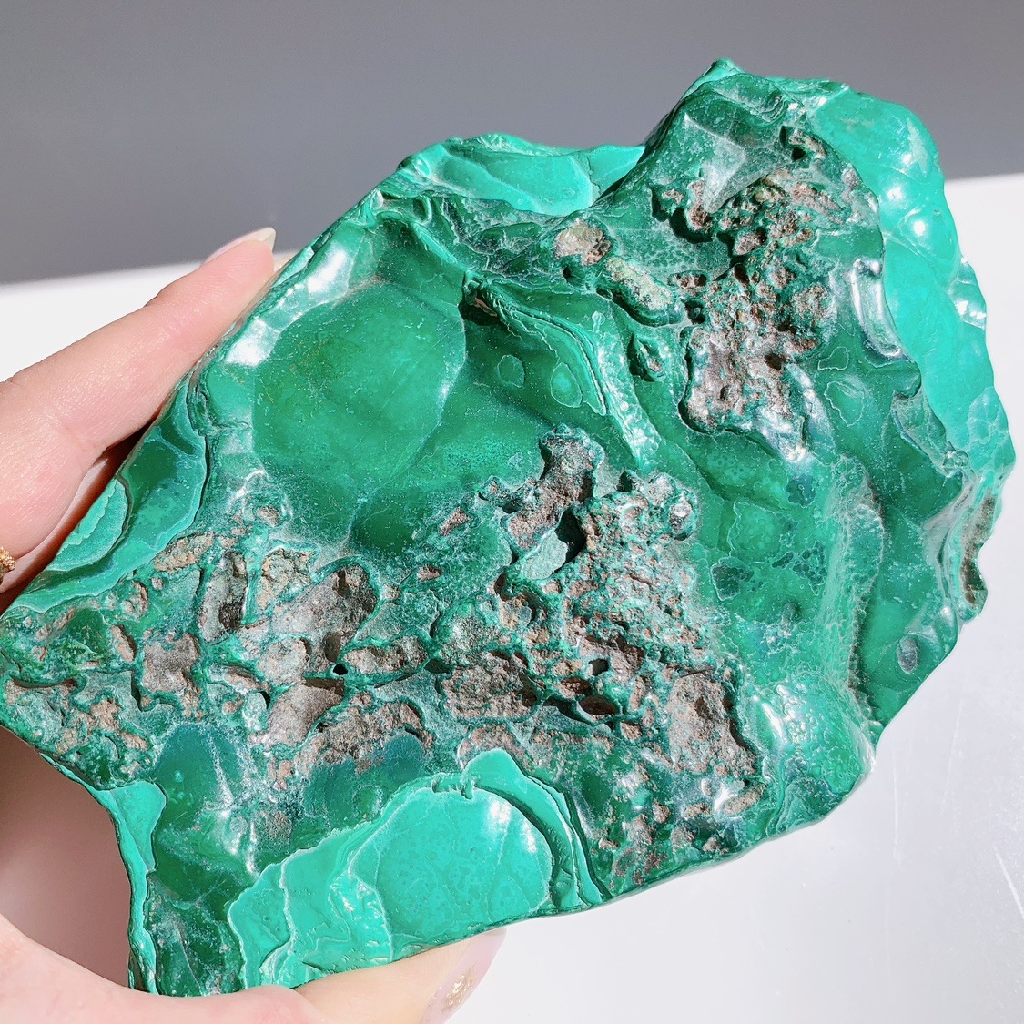 マラカイト 原石 ポリッシュ | ポリッシュ | Crystals by Purely