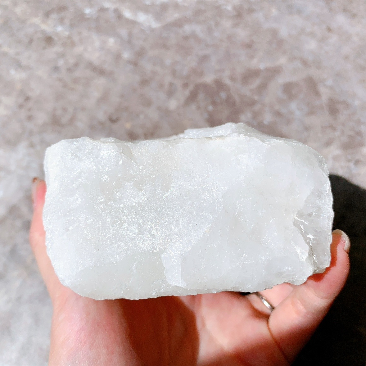 水晶 キャンドルホルダー(ラフ)