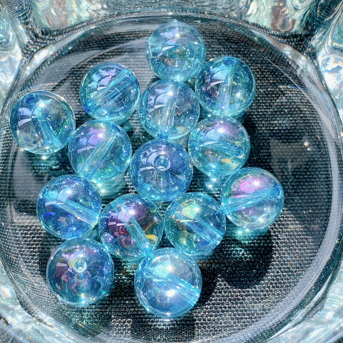 とても綺麗なアクアオーラ水晶! アクアオーラ水晶ポイント(水色)スカイブルー色A(店長厳選