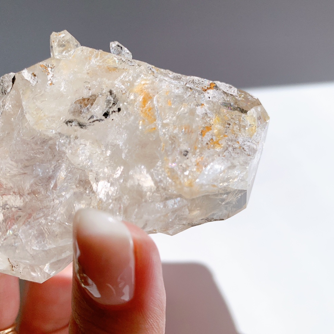 美✨希少✨AAAA NYハーキマーダイヤモンド エレスチャル✨アヴァンダンスの光 ハーキマーダイヤモンド エレスチャル 原石 | 原石 | Crystals by Purely