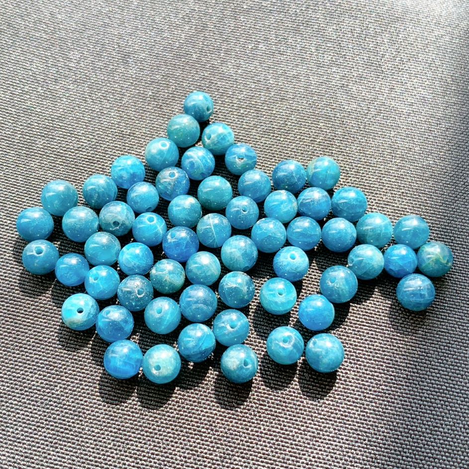 61B]アパタイト キャッツアイ(2A・6mm) | ビーズ | Crystals by Purely