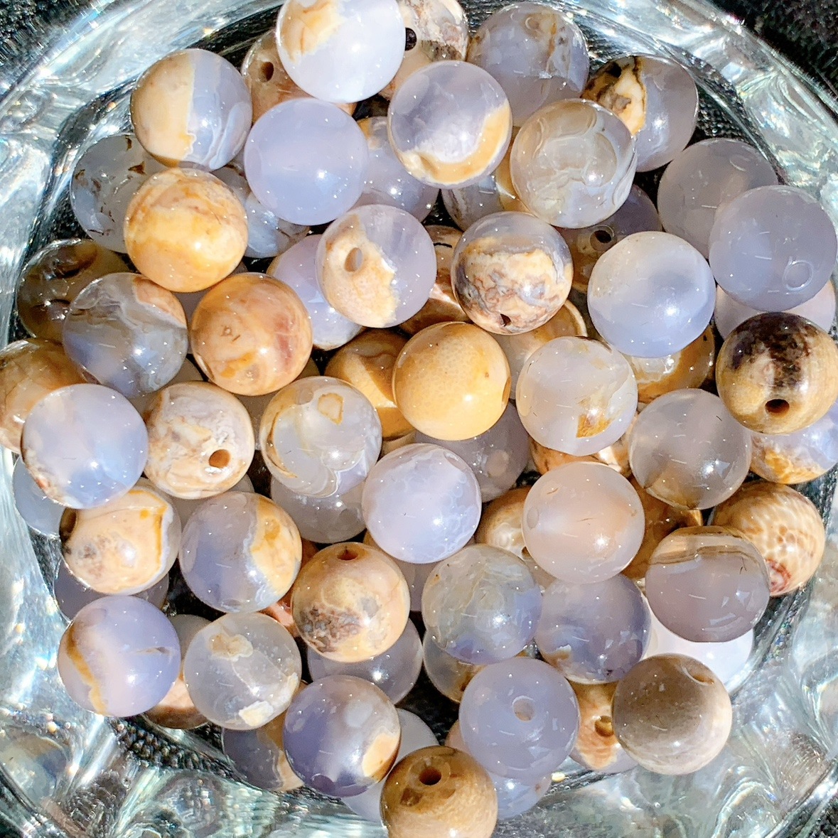 [602B]アゲート 母岩付き(8mm)