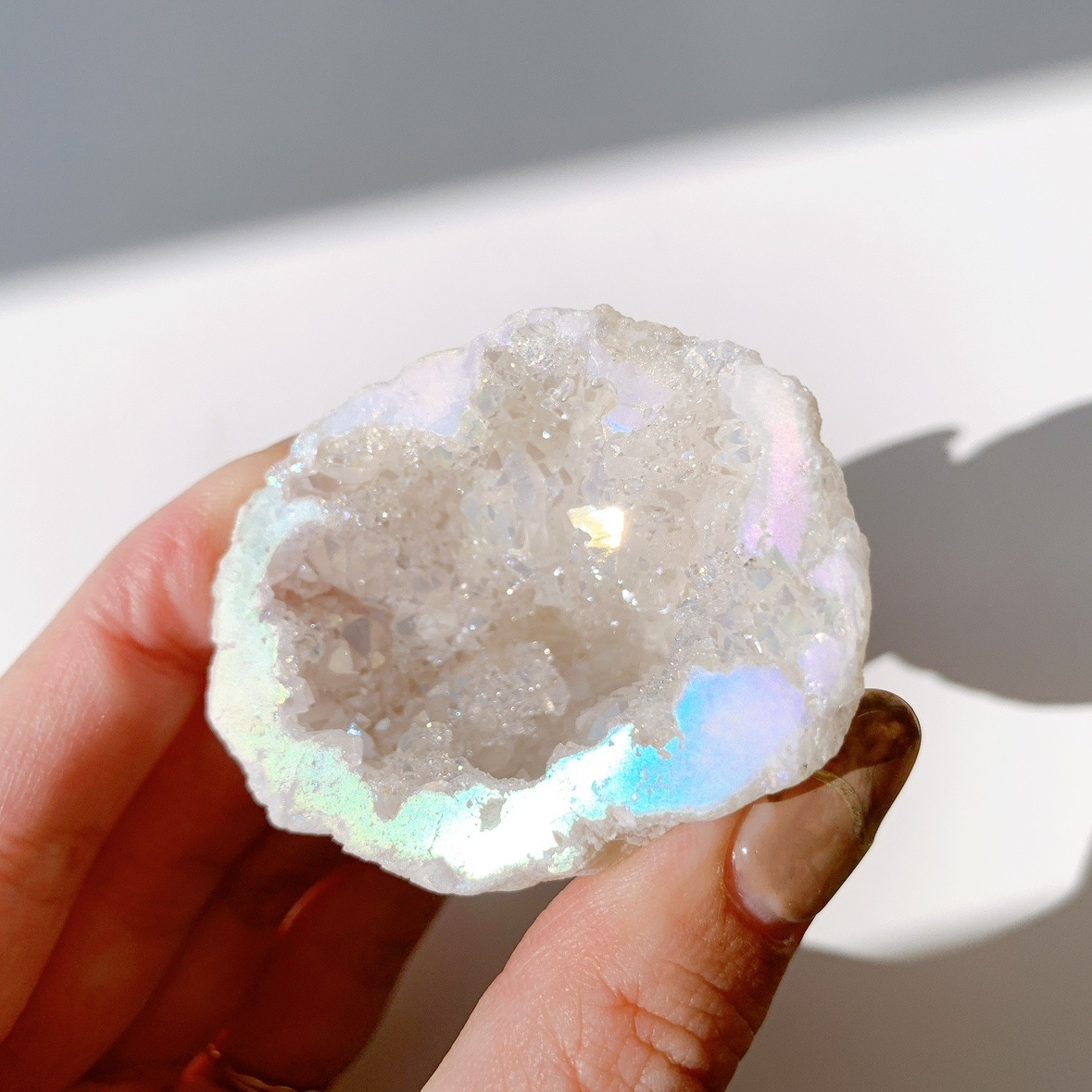 オーロラ水晶 ジオード 原石 Crystals by Purely