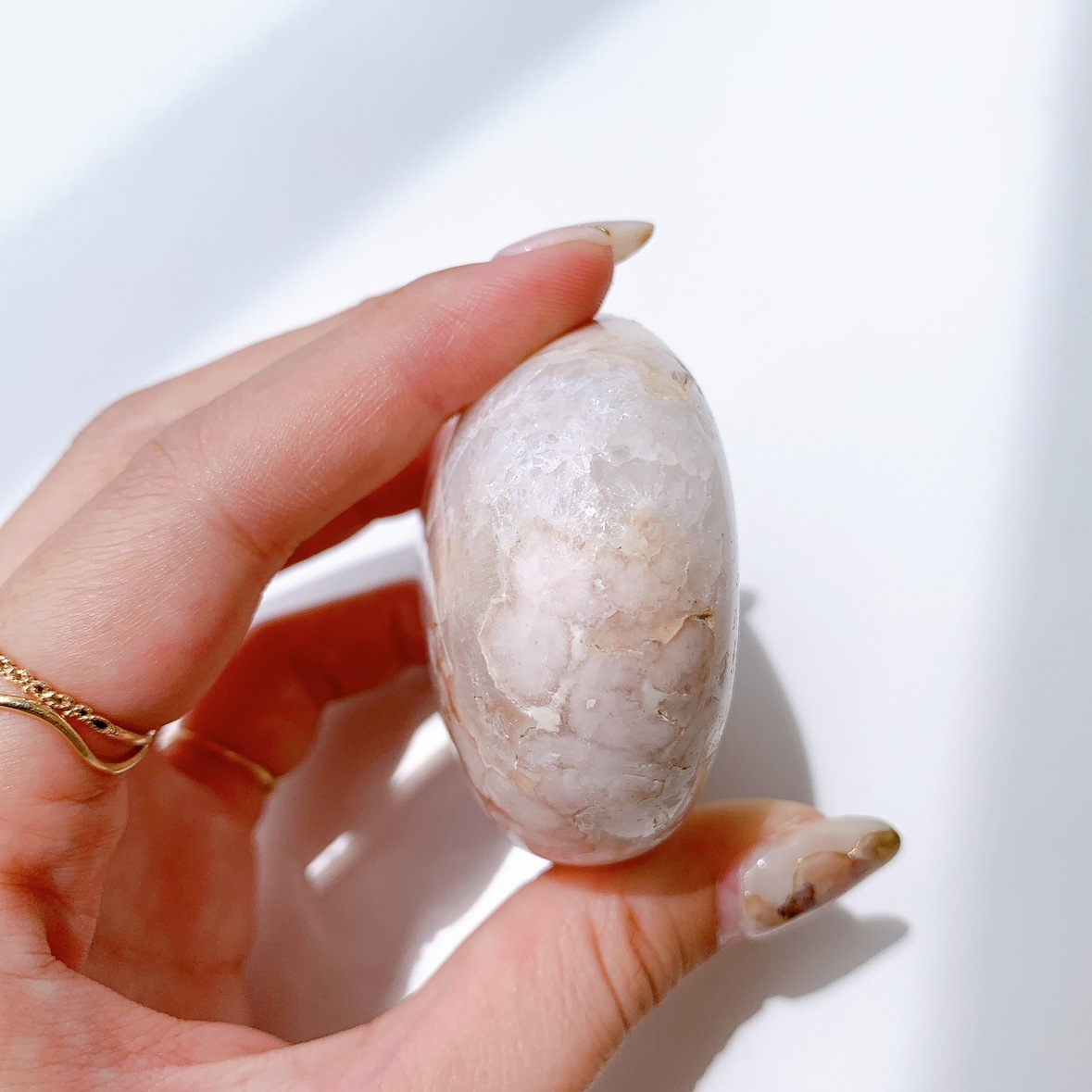 さくらアゲート にぎり石