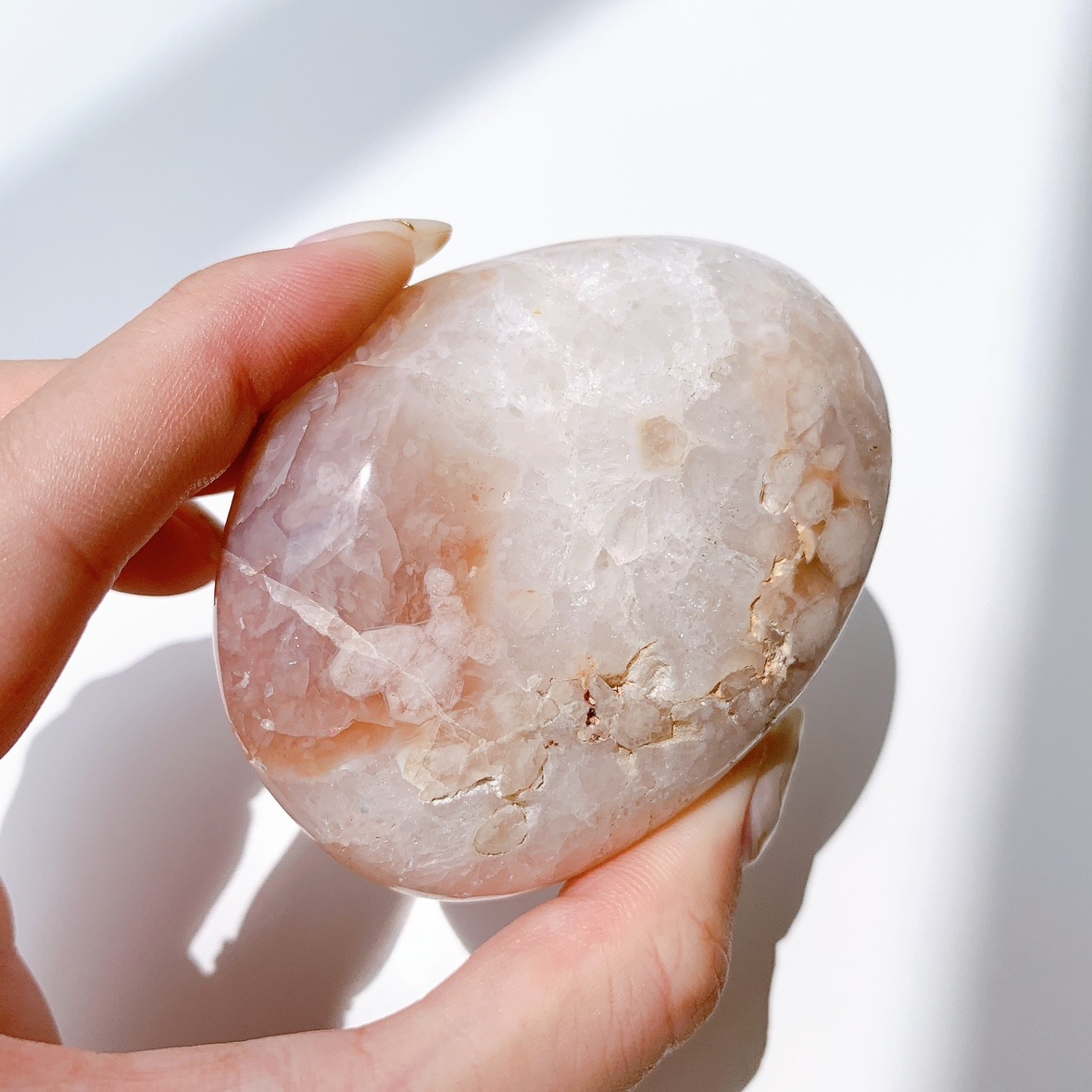 さくらアゲート にぎり石