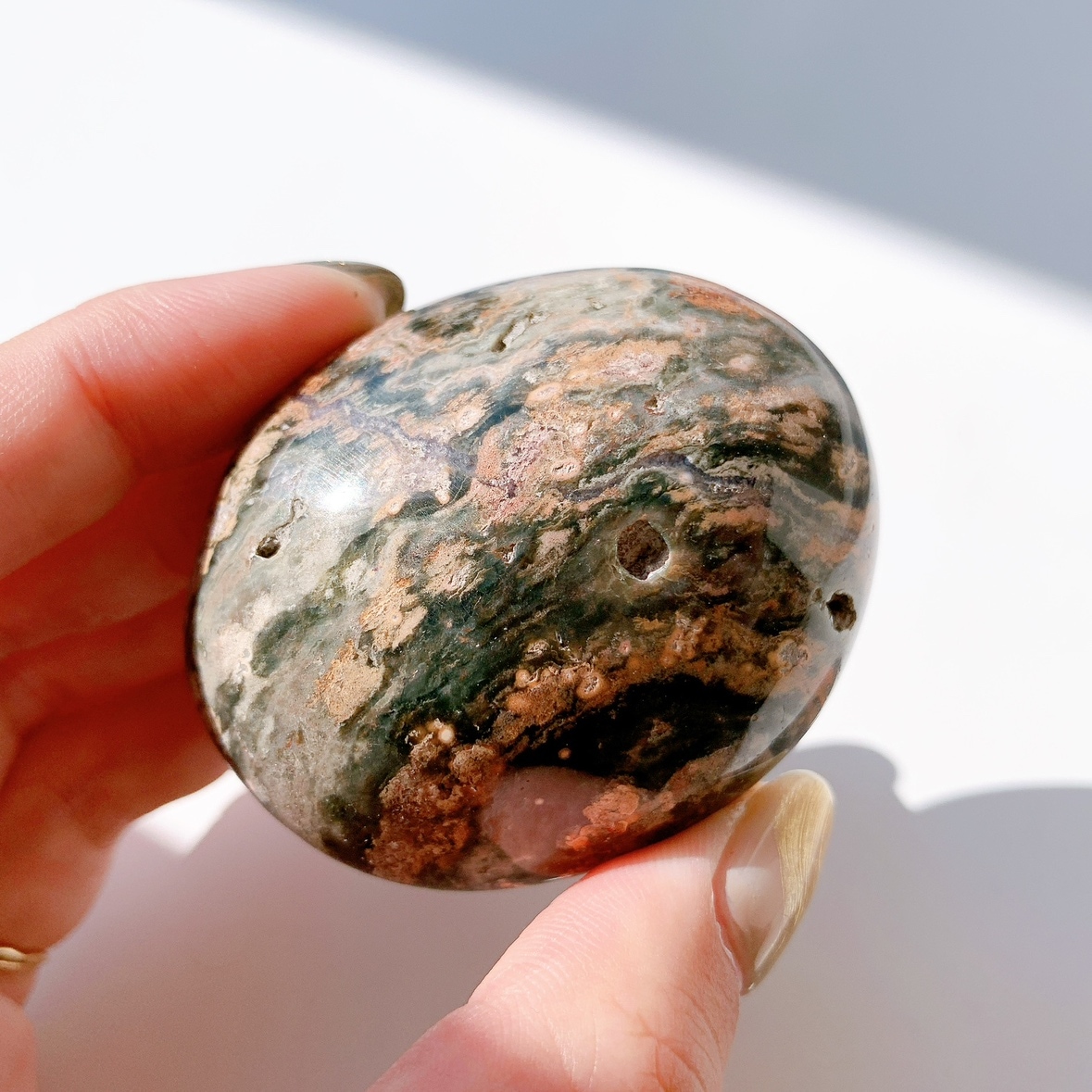 オーシャンジャスパー にぎり石