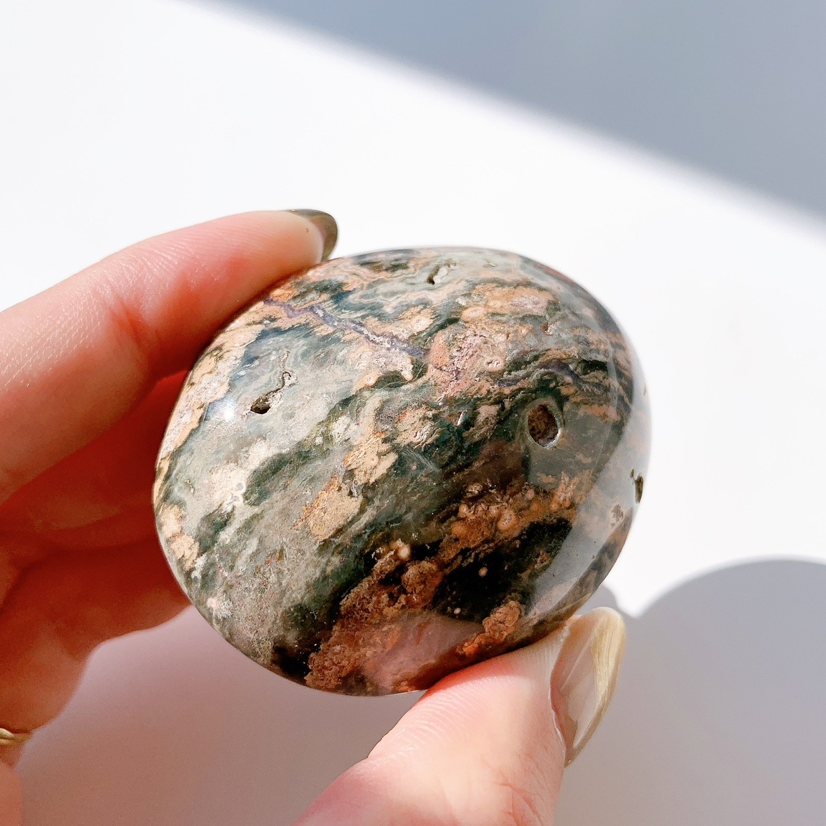 オーシャンジャスパー にぎり石