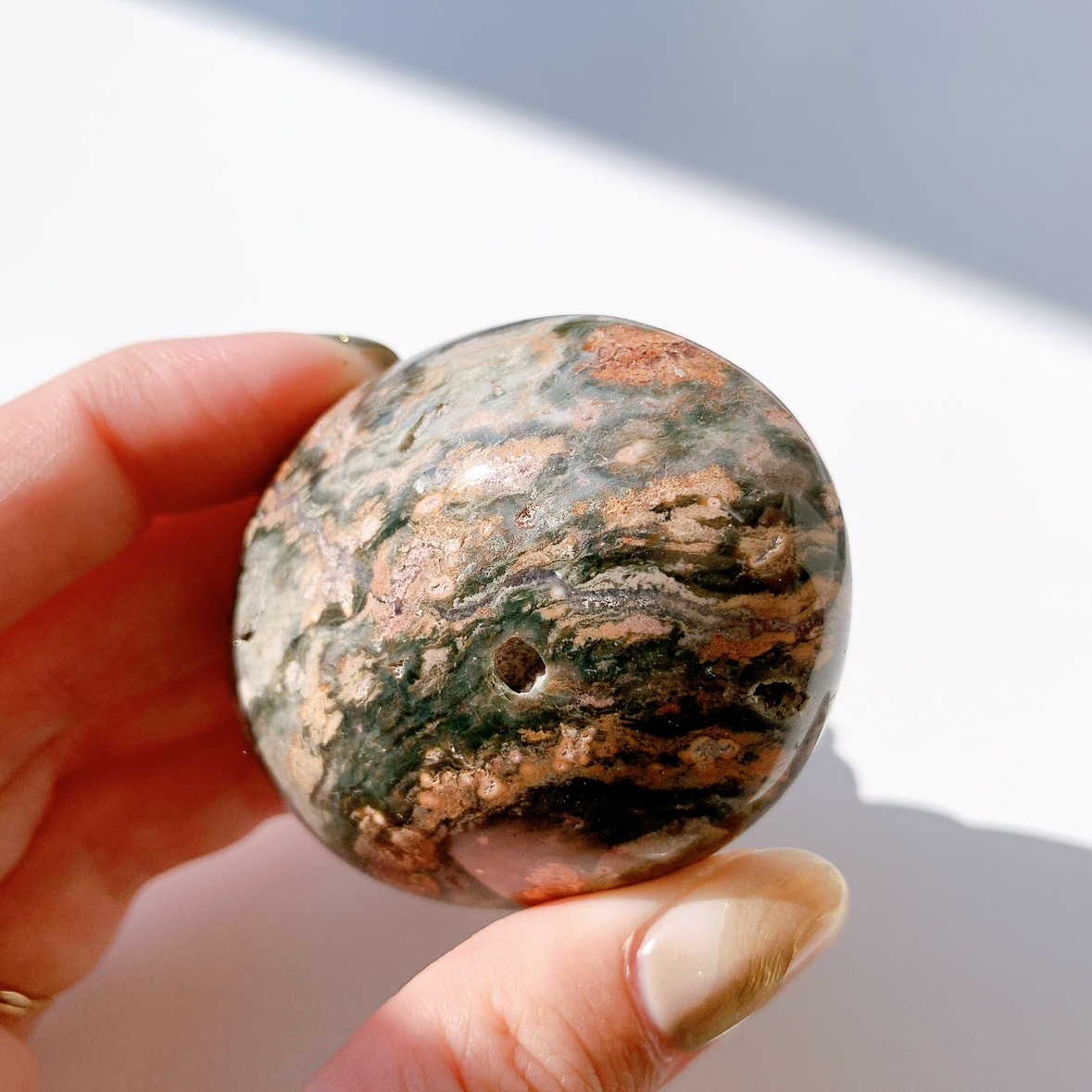 オーシャンジャスパー にぎり石