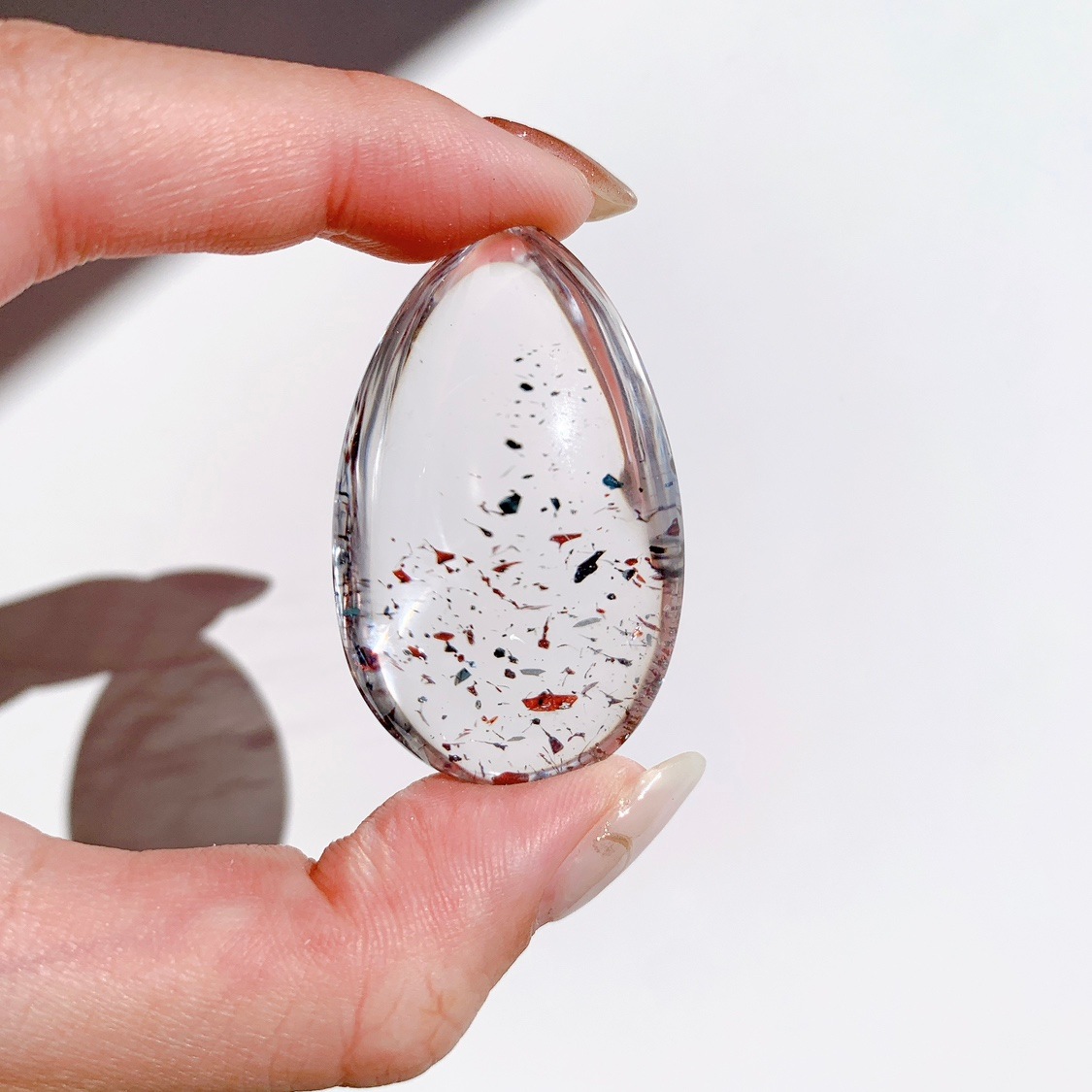 ファイアークォーツ（レピドクロサイト イン クォーツ）ポリッシュ