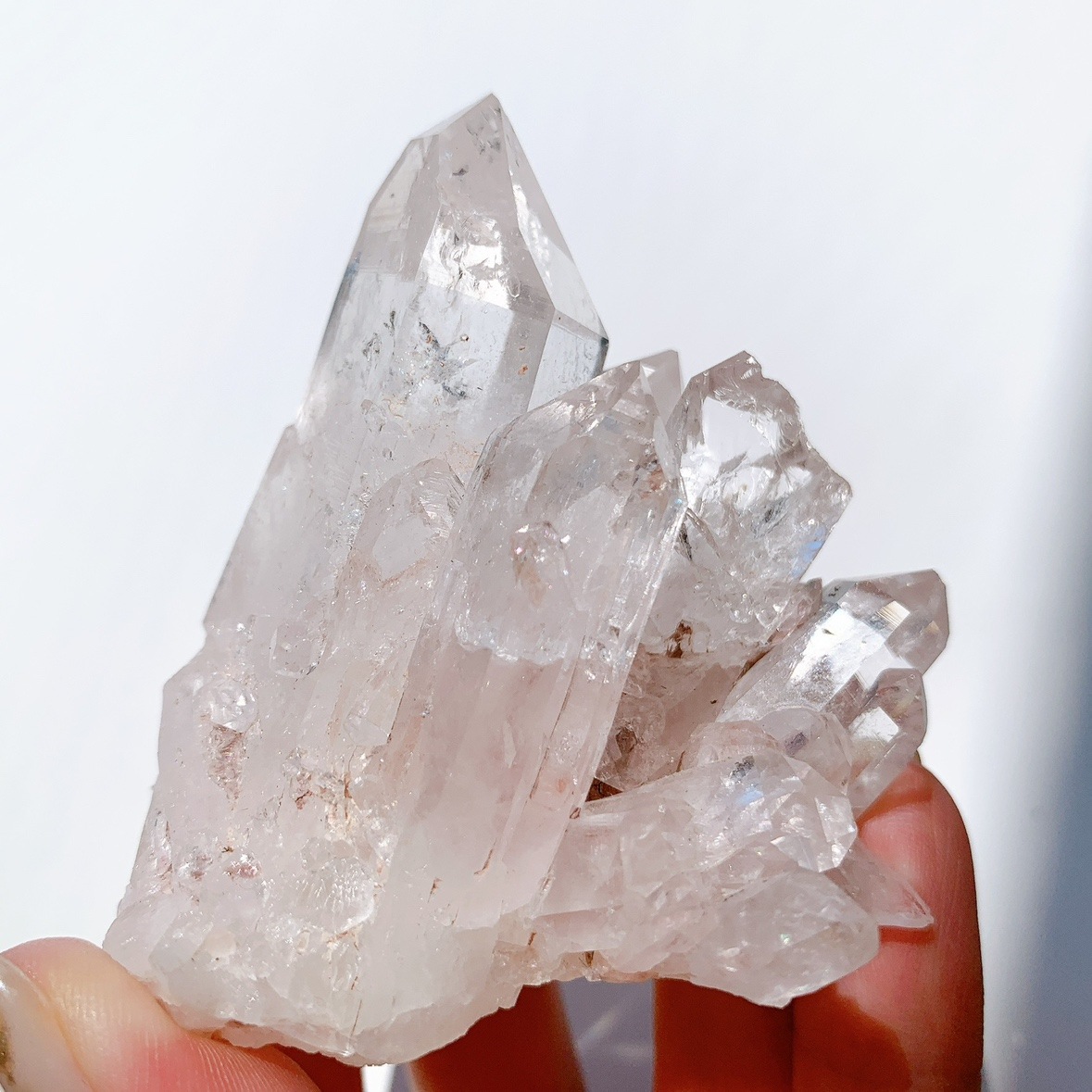 ヒマラヤマニカランピンク水晶クラスター | 原石 | Crystals by Purely