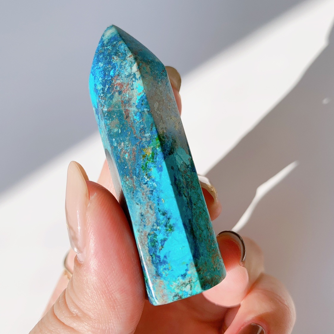 高品質 アメリカアリゾナ州産 クリソコラ シャッタカイト 大きめ