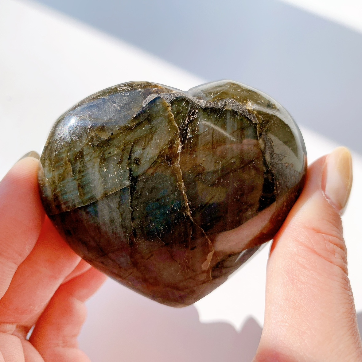 ラブラドライト ハート型