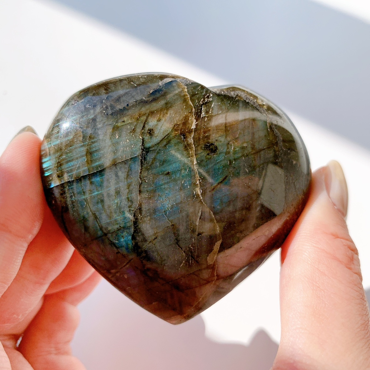 ラブラドライト ハート型