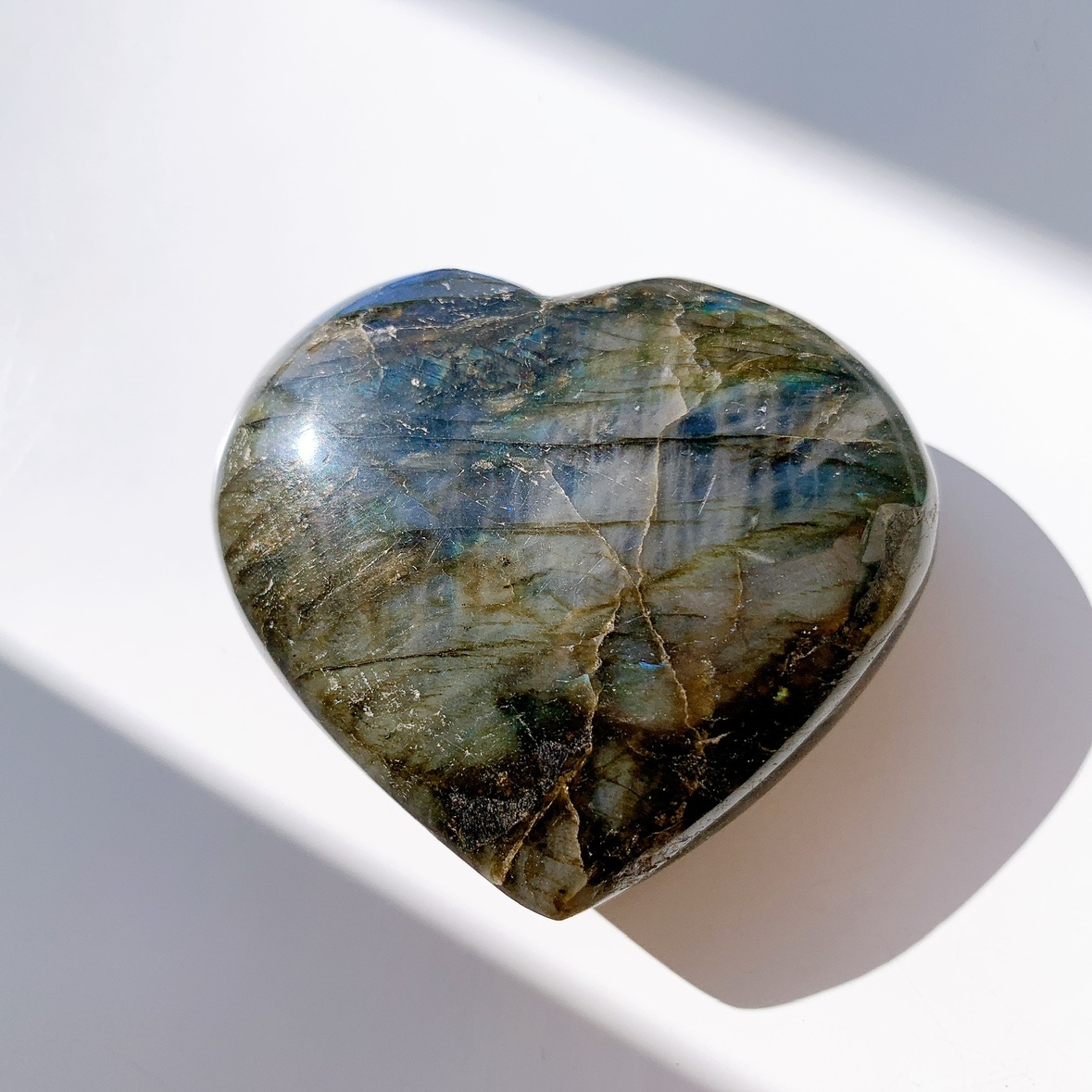 ラブラドライト ハート型
