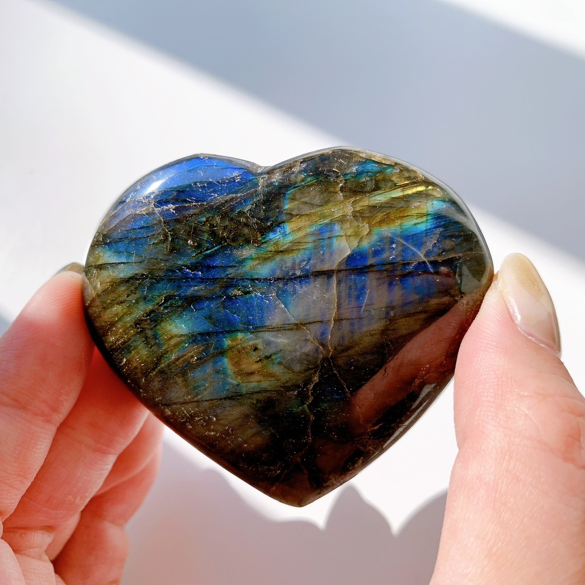 ラブラドライト ハート型