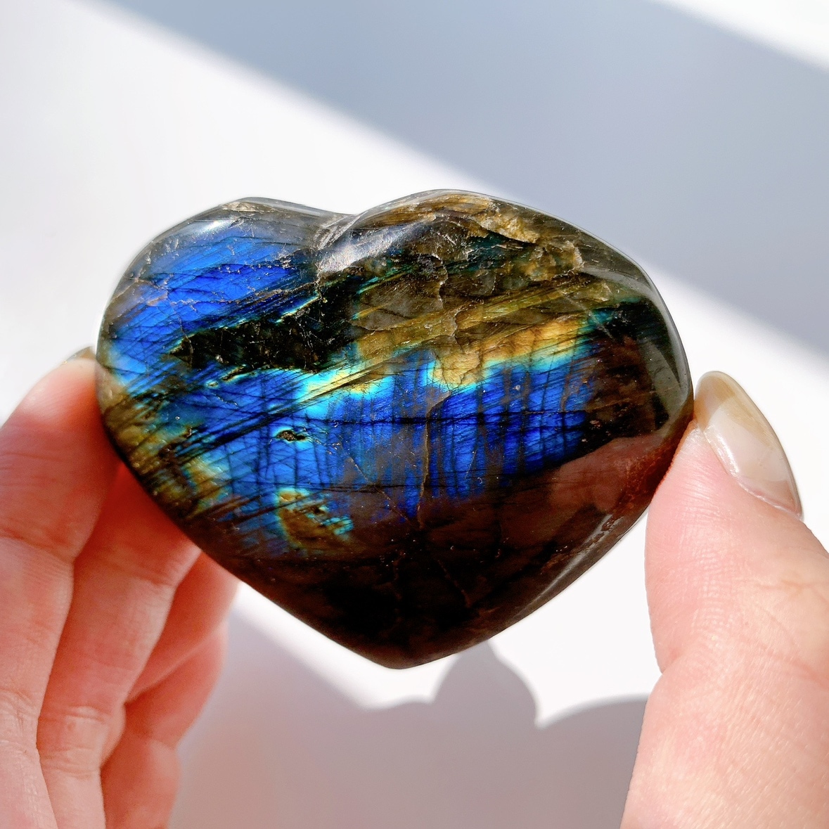 ラブラドライト ハート型