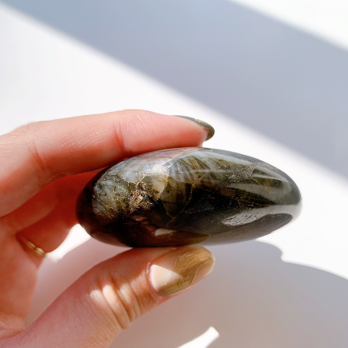 ラブラドライト ハート型