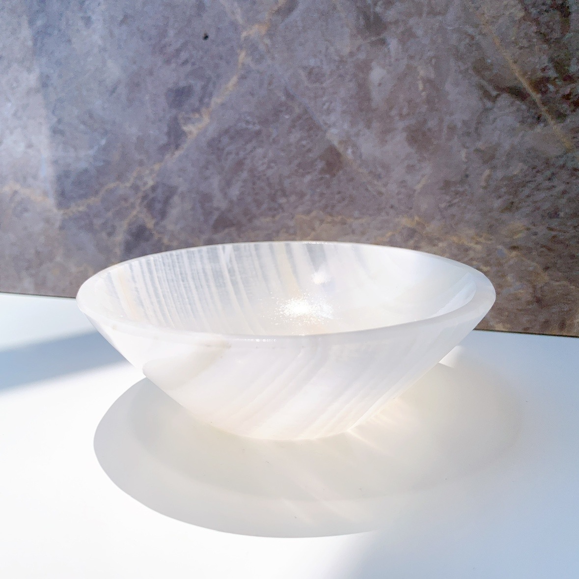 新品未使用！！Handcrafted Modern ホワイトオニキス ボウル ホワイトオニキス ボウル | その他 | Crystals by Purely