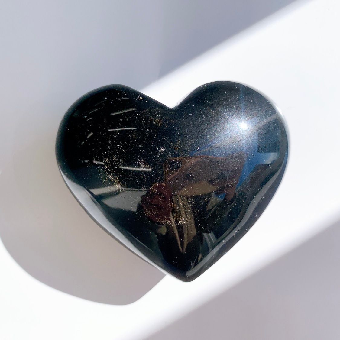 ゴールデンオブシディアン ハート型 | ハート型 | Crystals by
