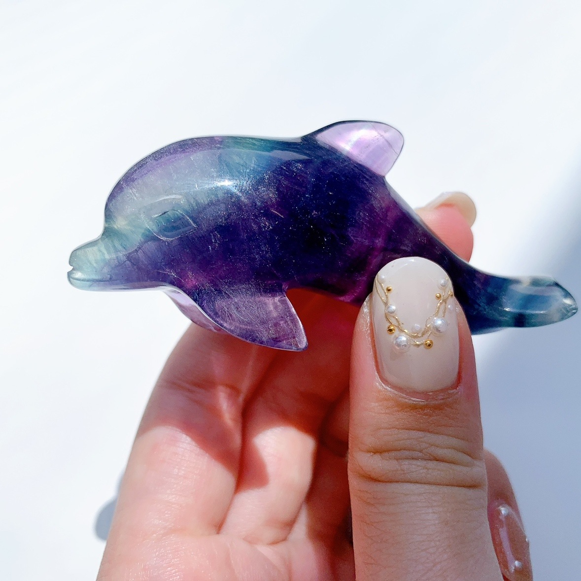 フローライト イルカ☆ フローライト イルカ型 | その他 | Crystals by Purely