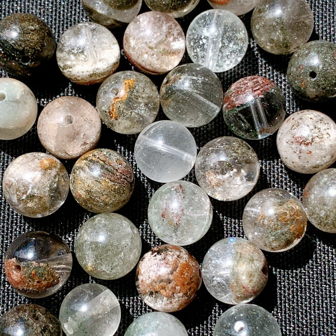 ガーデンクォーツ②【希少品】 141B]ガーデンクォーツ(2A・10mm) | ビーズ | Crystals by Purely