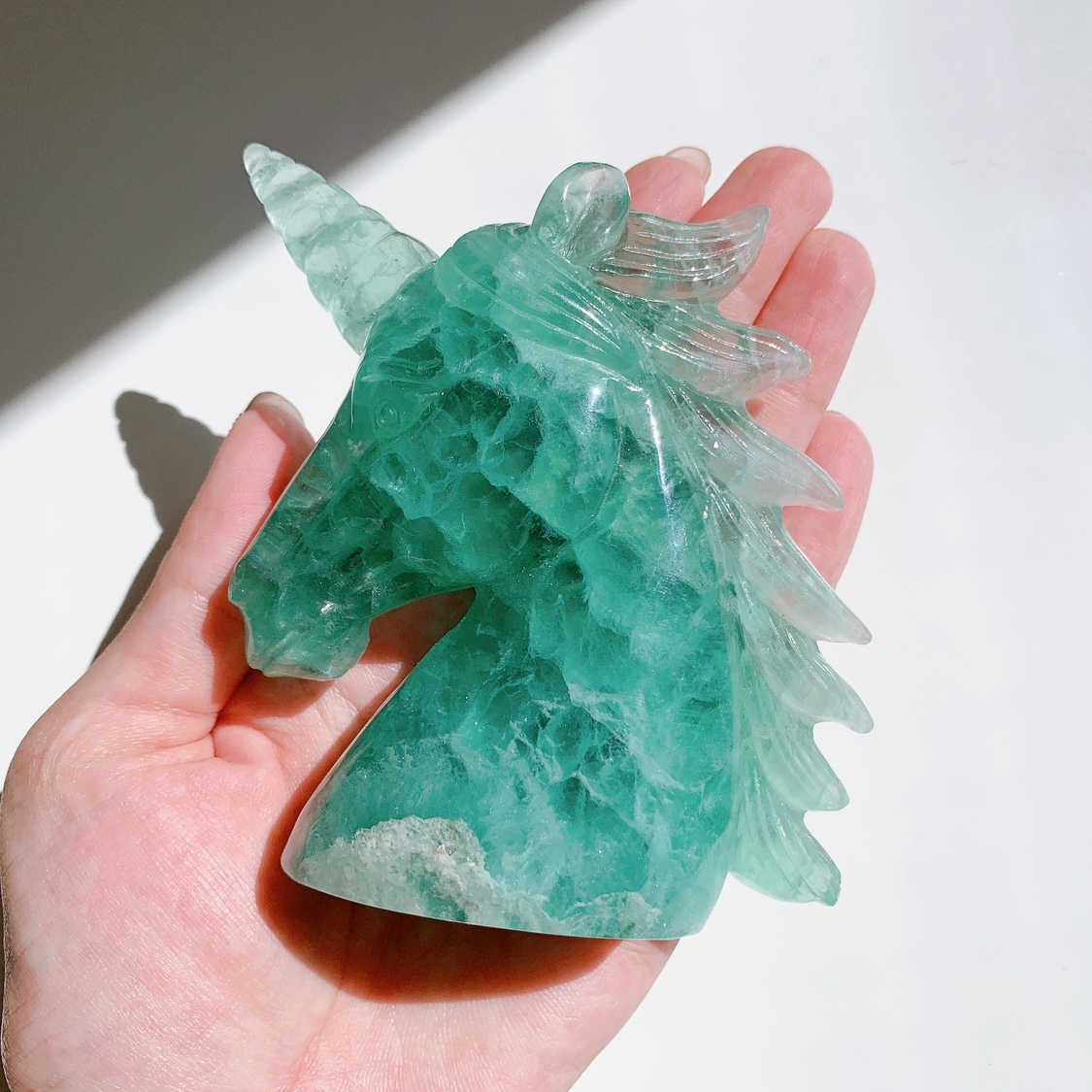 難あり特価品】フローライト ユニコーン型 | ユニコーン型