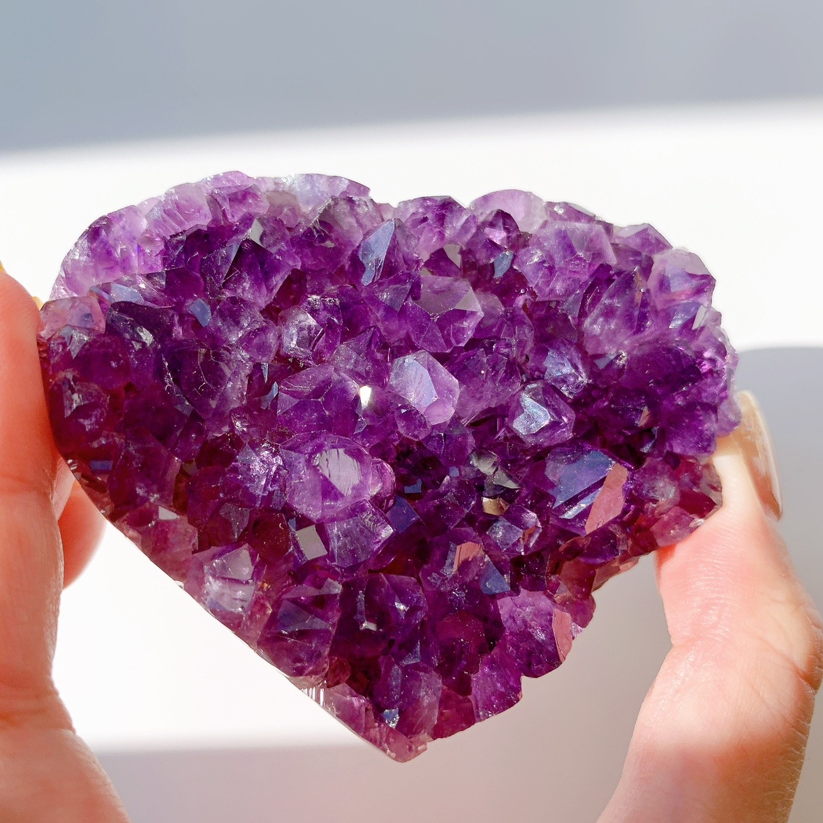 アメジスト クラスター ハート型