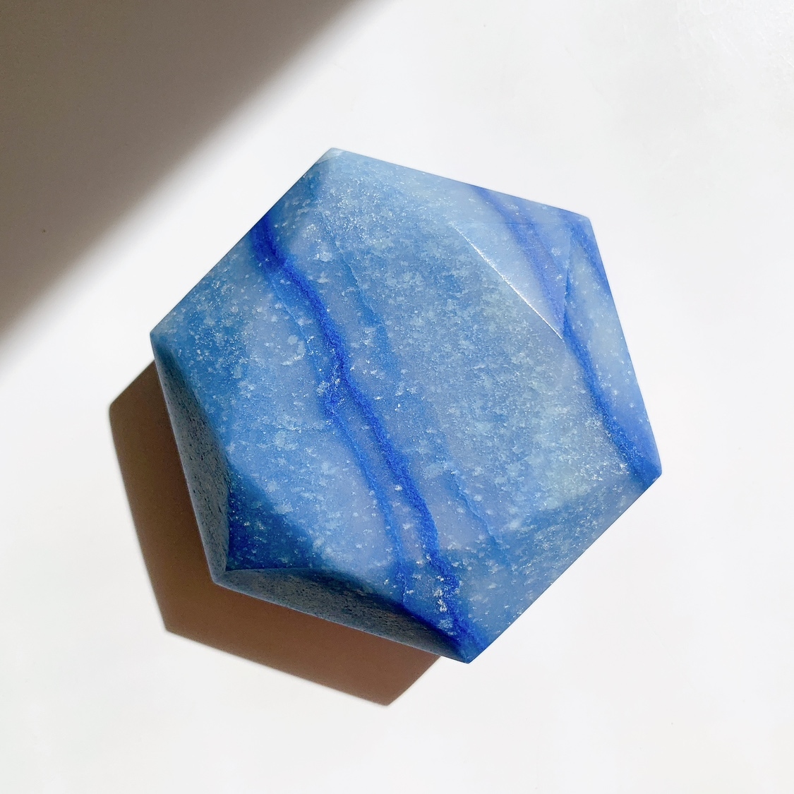 ブルークォーツ六芒星 デュモルチェライト入り | 六芒星 | Crystals by