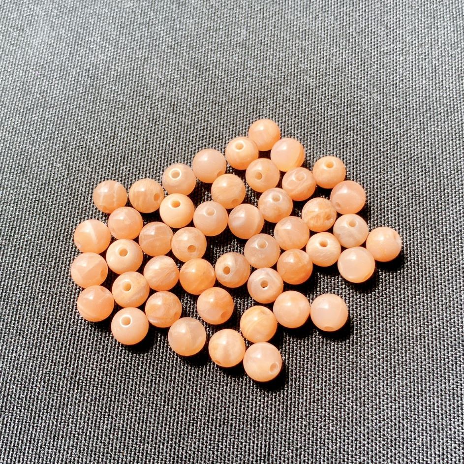 119B]オレンジムーンストーン ライトカラー(6mm) | ビーズ | Crystals