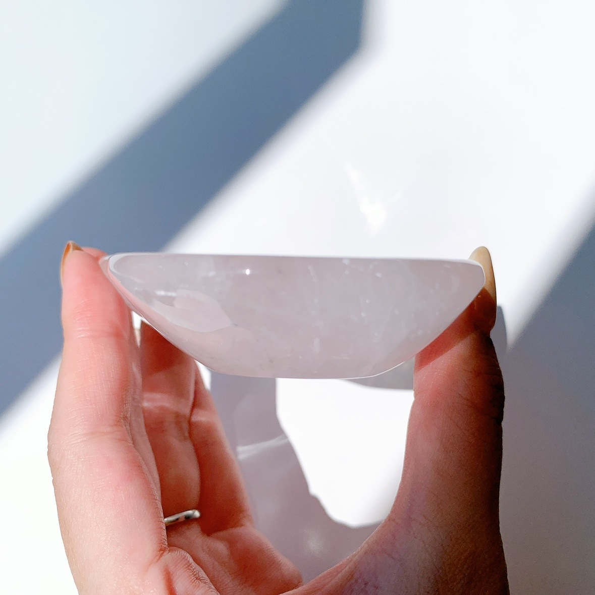 専用　こんぶさん　天然石　ローズクォーツボウル Amazon.co.jp: 瞑想ギフト NaturalGemstone クリスタル ボウル手彫り