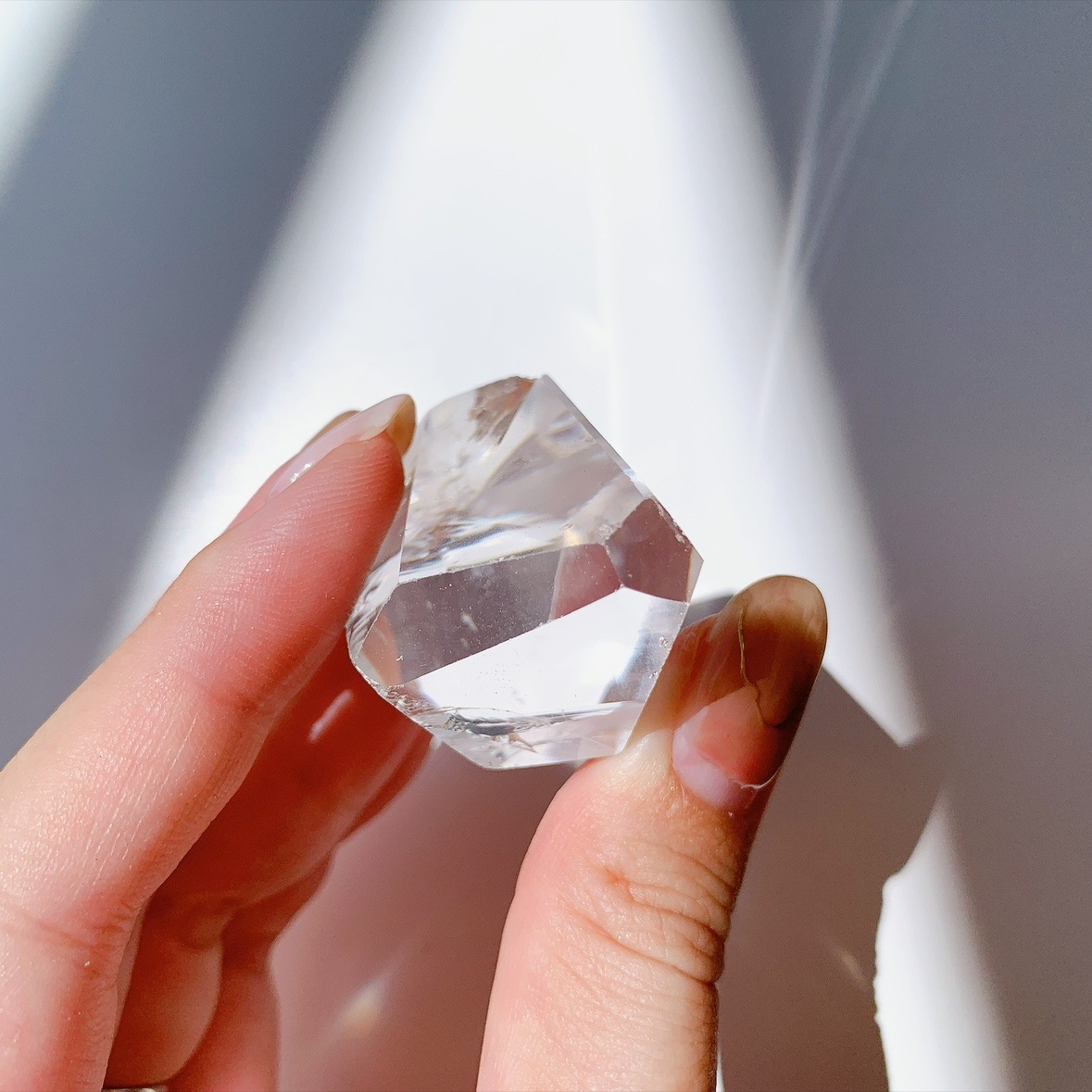 レインボー水晶 ラフカットポリッシュ