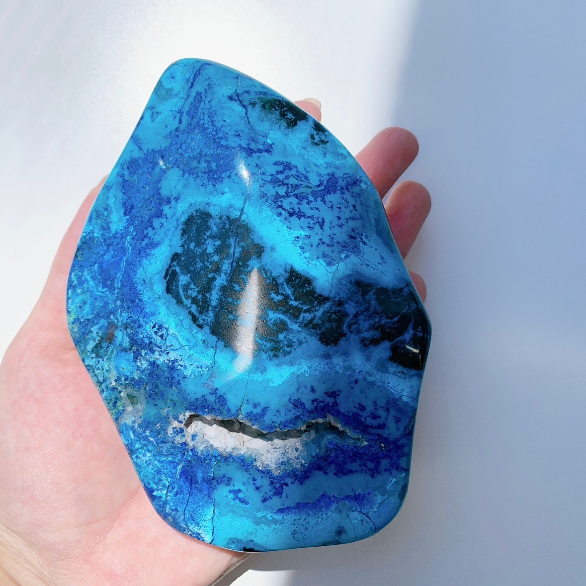 クリソコラ 半面研磨 | 原石 | Crystals by Purely