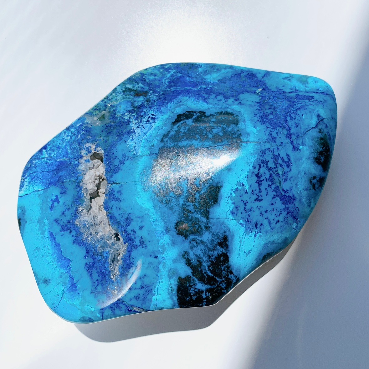 クリソコラ 半面研磨 | 原石 | Crystals by Purely