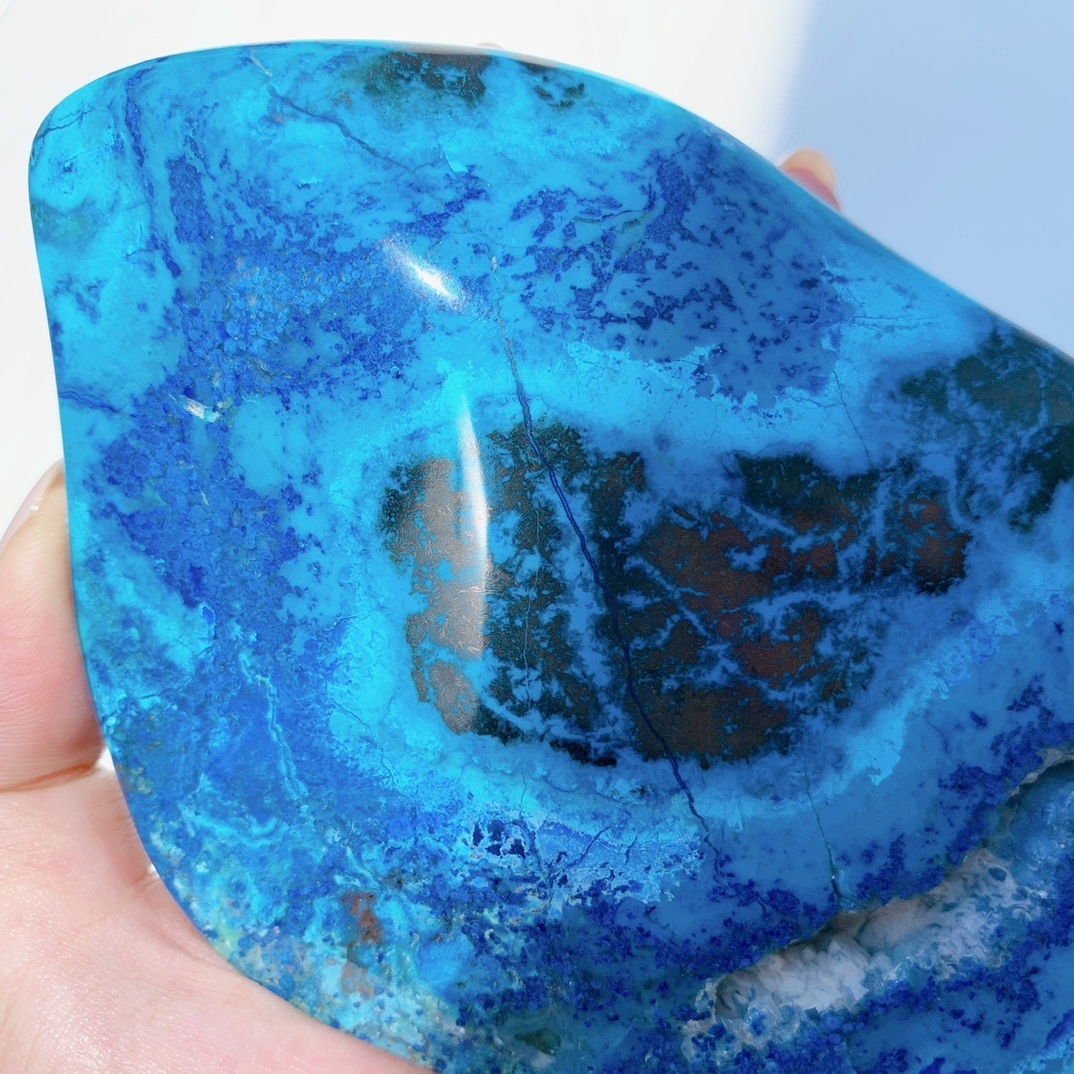 クリソコラ 半面研磨 | 原石 | Crystals by Purely